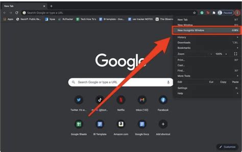 Browse in Incognito mode .